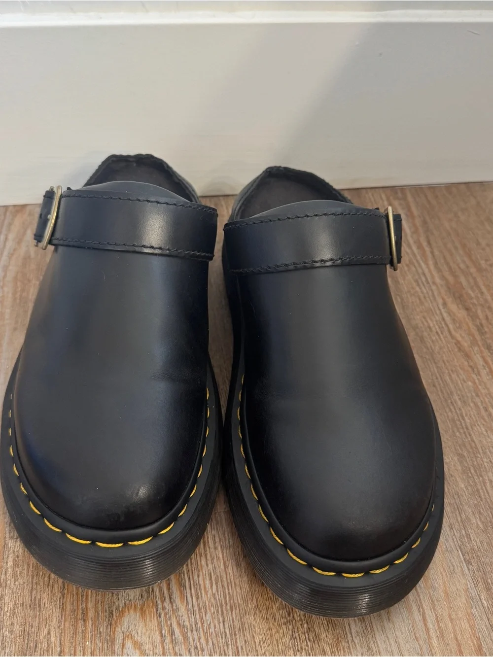 Dr. Martens Archive Mule Black Leather Clog UK8 US9M US10W EU42 Buckle Laketen